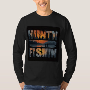 Camisa de Manga Longa Masculina Huntin Fishin Ou