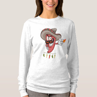 Camisa de manga longa para churrasco de chili