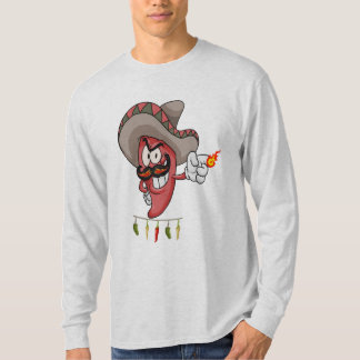 Camisa de manga longa para churrasco de chili
