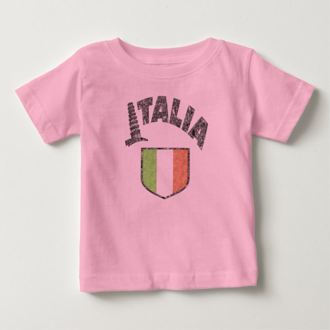 Camisa de Manga Longa para Crianças Itália (Frente)