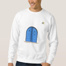 Camisa de Manga Longa Porta Marroquina Azul