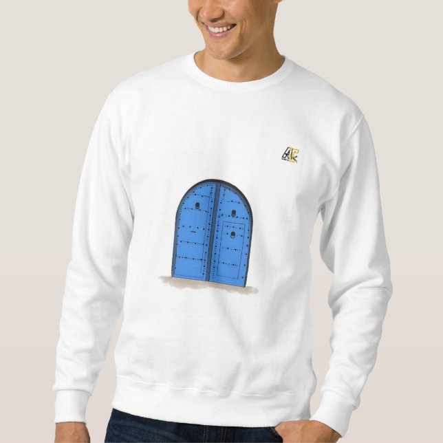 Camisa de Manga Longa Porta Marroquina Azul (Frente)