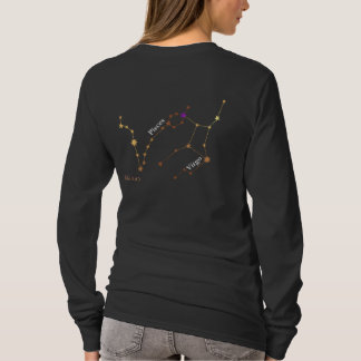 Camisa de manga longa signo do zodíaco do casal