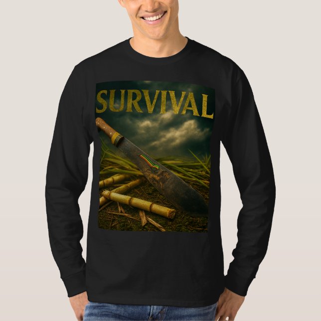 Camisa de Manga Longa Sobrevivência (Frente)