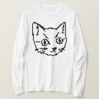CAMISA DE MANGA LONGA VIDEO KITTY CAT PIXEL ART