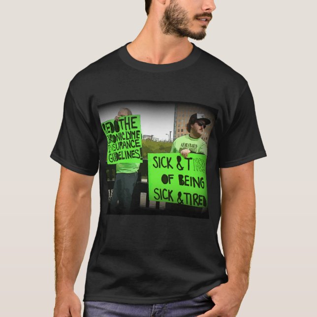 Camisa de manifestantes de conscientização sobre d (Frente)