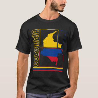Camisa De Mapa Colômbia, Chá Colômbia, Presente Pa