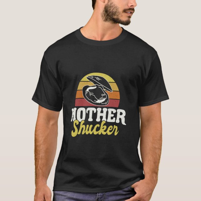 Camisa de Marisco Amante de Ostra Engraçado Mãe Xi (Frente)