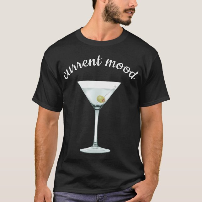 Camisa de Martini Suja de Humor Atual (Frente)