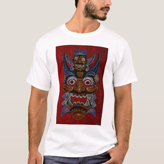 Camisa de máscara tribal (Frente)