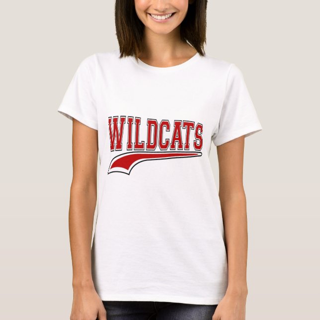 Camisa de Mascote (Vermelho) de Wildcats (Frente)