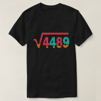 Camisa de Matemática Meme de Sorvete Raiz Quadrada