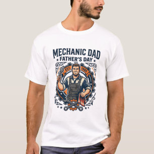 Camisa de Mecânico do Dia do Pai Pai Engraçado Pre
