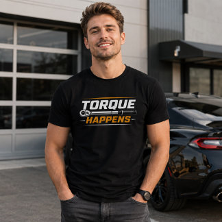 Camisa de Mecânico Engraçado Torque Happens