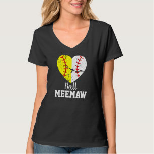 Camisa de Meemaw de Softball e Baseball