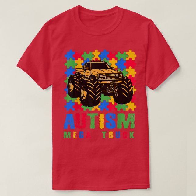 camisa de mega caminhão autismo (Frente do Design)