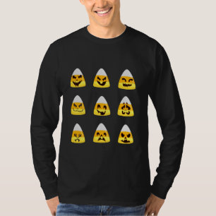 Camisa de Mel de Milho de Halloween Face de milh