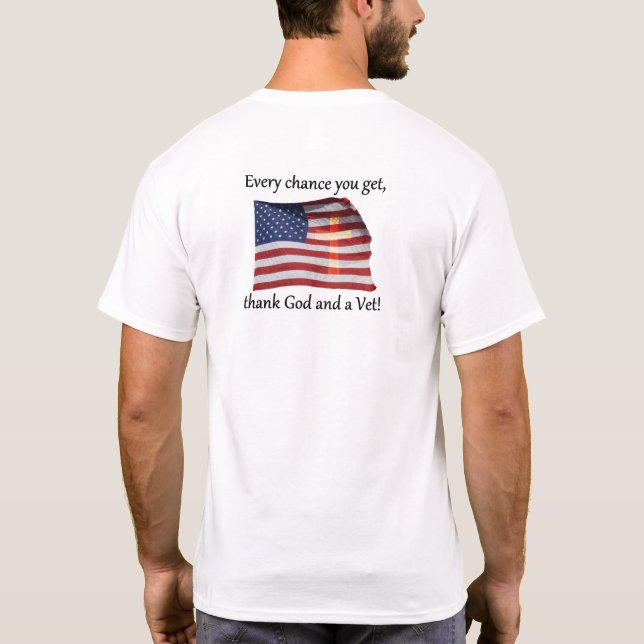 Camisa de Mel Longa dos Homens de Deus e Vet (Verso)