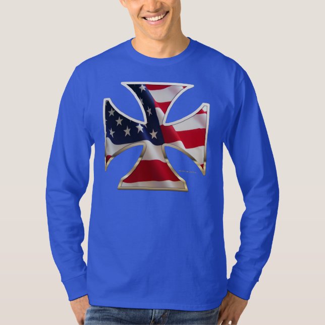 Camisa de Mel Longa Nano Homens da Cruz de Ferro d (Frente)