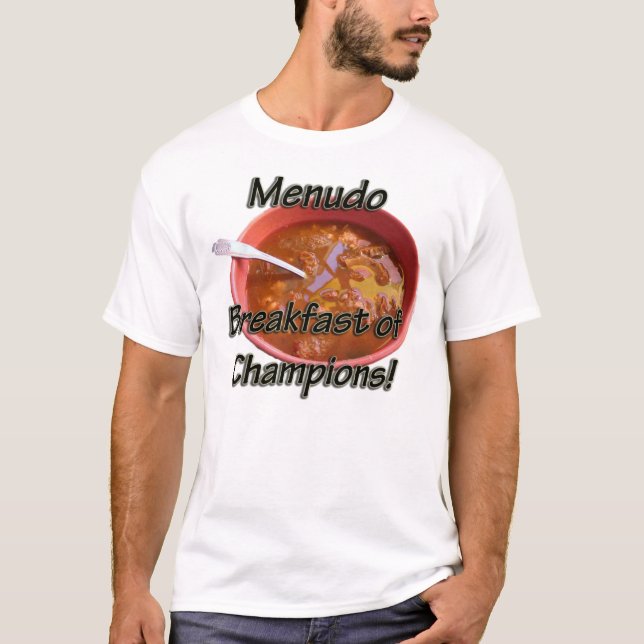 Camisa de Men t - pequeno almoço de Menudo dos (Frente)