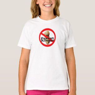 Camisa de Menina com Alergia a Amendoim