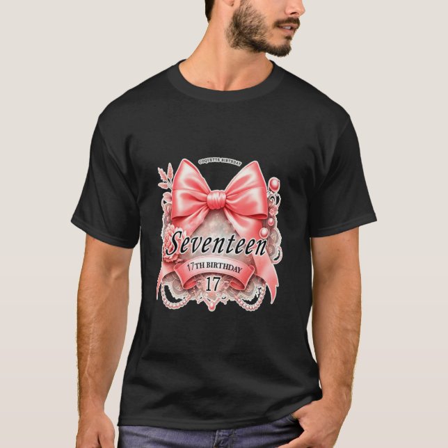 Camisa de Menina de 17 Anos de Idade com Laço Coqu (Frente)