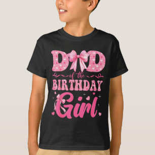 Camisa de Menina Dia dos Pais Família Rosa Coquett