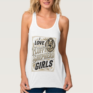 Camisa de Menina Pastor Alemão Vintage Gravação Cã