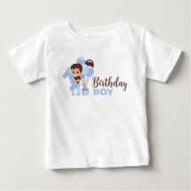 Camisa de Menino de 1º Aniversário com Balões