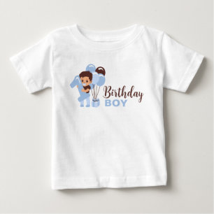 Camisa de Menino de 1º Aniversário com Balões
