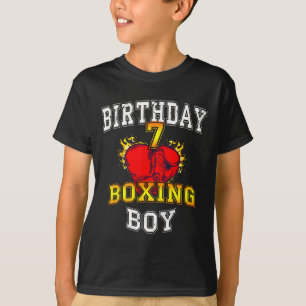 Camisa de Menino de 7 Anos de Aniversário - Boxe C