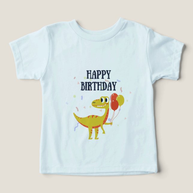 Camisa de Menino de Aniversário (Design frontal)