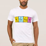 Camisa de mesa periódica do Kernan<br><div class="desc">Kernan soletrou como K Er Na N (Potássio Erbium Sdium Nitrogen) em uma camisa para o cientista em você.</div>