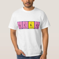 Camisa de mesa periódica falsa