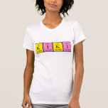 Camisa de mesa periódica Kiki<br><div class="desc">Kiki soletrava como K I K I (iodo de potássio e iodo de potássio) numa camisa para o cientista em você. Não consegues encontrar o que queres?</div>