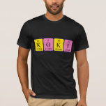 Camisa de mesa periódica Koki<br><div class="desc">Koki se soletrava como K O K I (Oxigênio de Potássio,  iodo de Potássio) em uma camisa para o cientista em você. Não consegues encontrar o que queres?</div>
