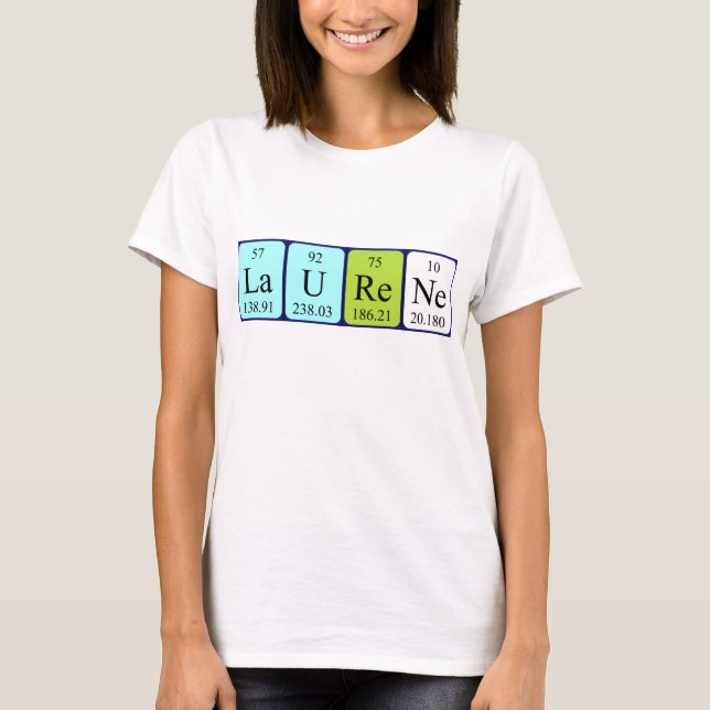 Camisa de mesa periódica Laurene (Frente)