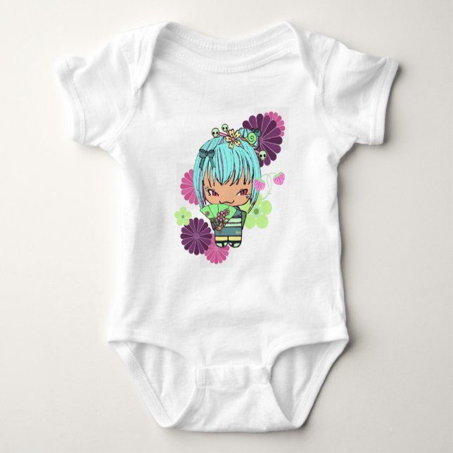 Camisa de Miao da boneca de Kokeshi (Frente)