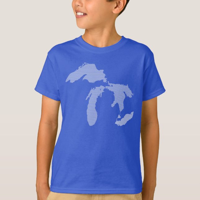 Camisa de Michigan dos miúdos (Frente)