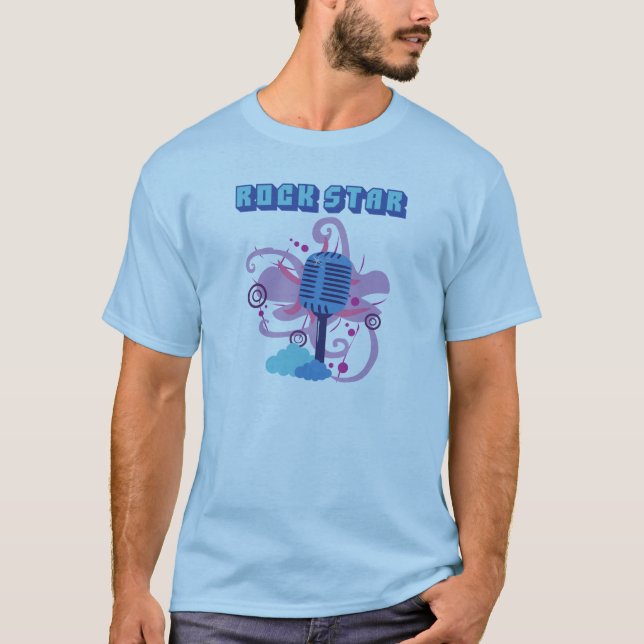 Camisa de Microfone Rock Star (Frente)