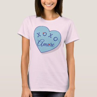Camisa de moda Amore XOXO Dia dos Namorados