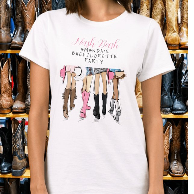 Camisa de Moda para Despedida de Solteira Nashvill (Criador carregado)