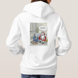 Camisa de moletom com capuz branca para mulheres S