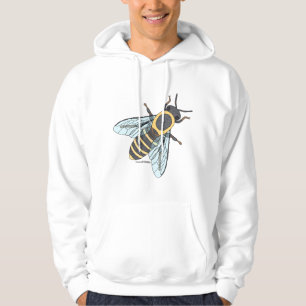 Camisa de Moletom com Capuz Honeybee (branca) - Ma