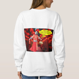 camisa de moletom das mulheres. Feliz Ano Novo Chi