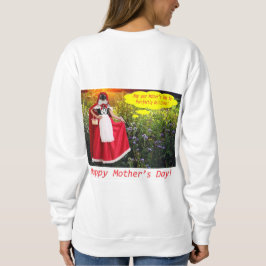 camisa de moletom das mulheres. Feliz Dia de as mã