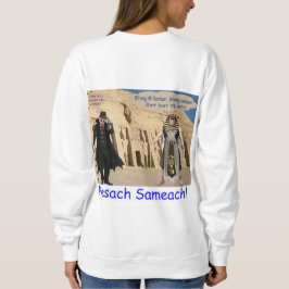 camisa de moletom das mulheres. Feliz Passover. Lo