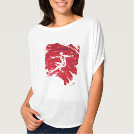 Camisa de Monoprint Red Dancer