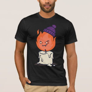 Camisa de Monstro de Vela de Chama Gorro de Hallow