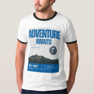 Camisa de montanha vintage Adventure Awaits | Retr